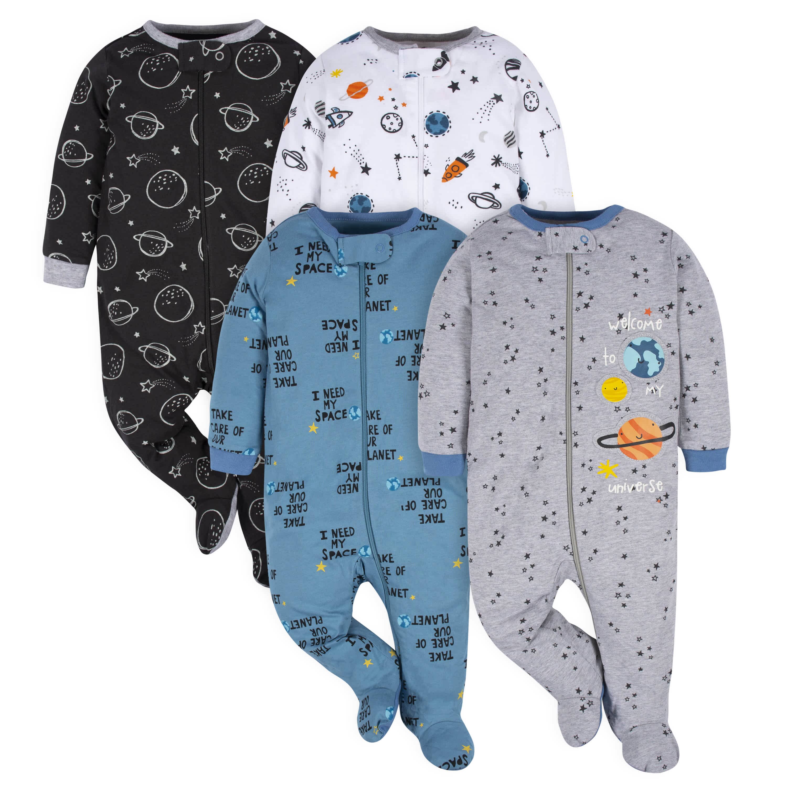 4-Pack Baby Boys Space Sleep 'N Plays