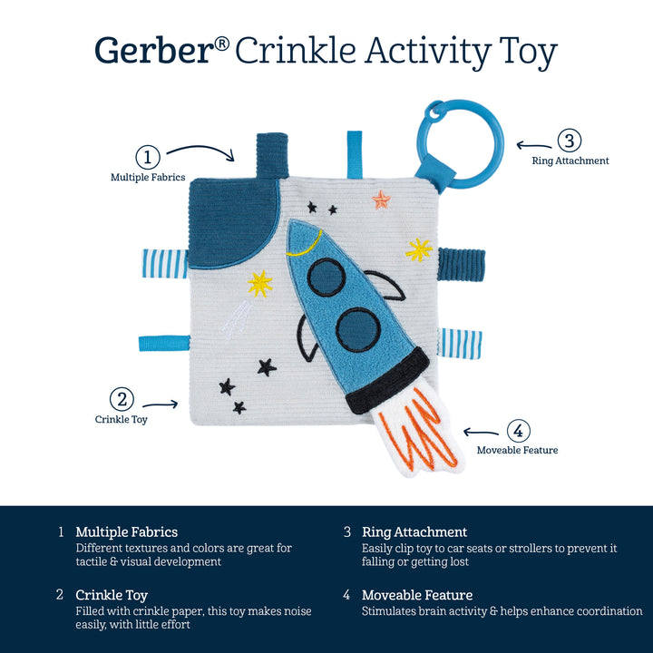 Baby Boys Space Crinkle Toy