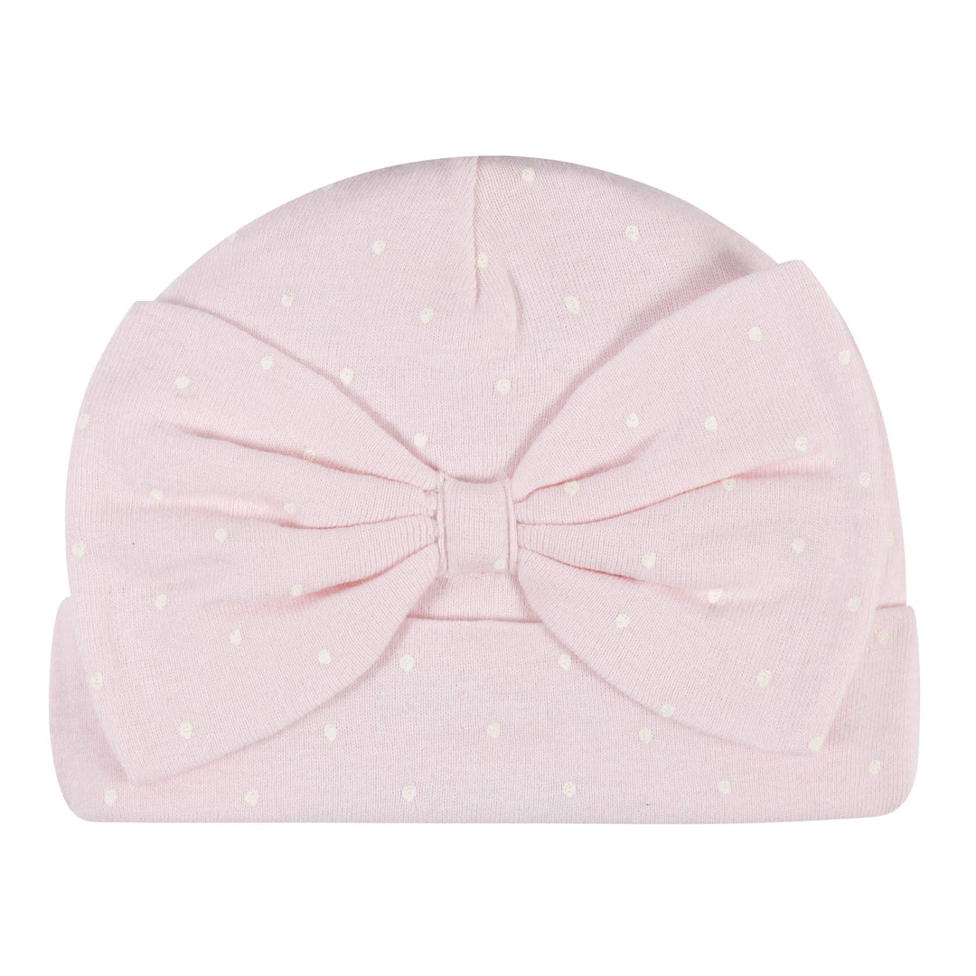 5-Pack Baby Girls Floral Caps