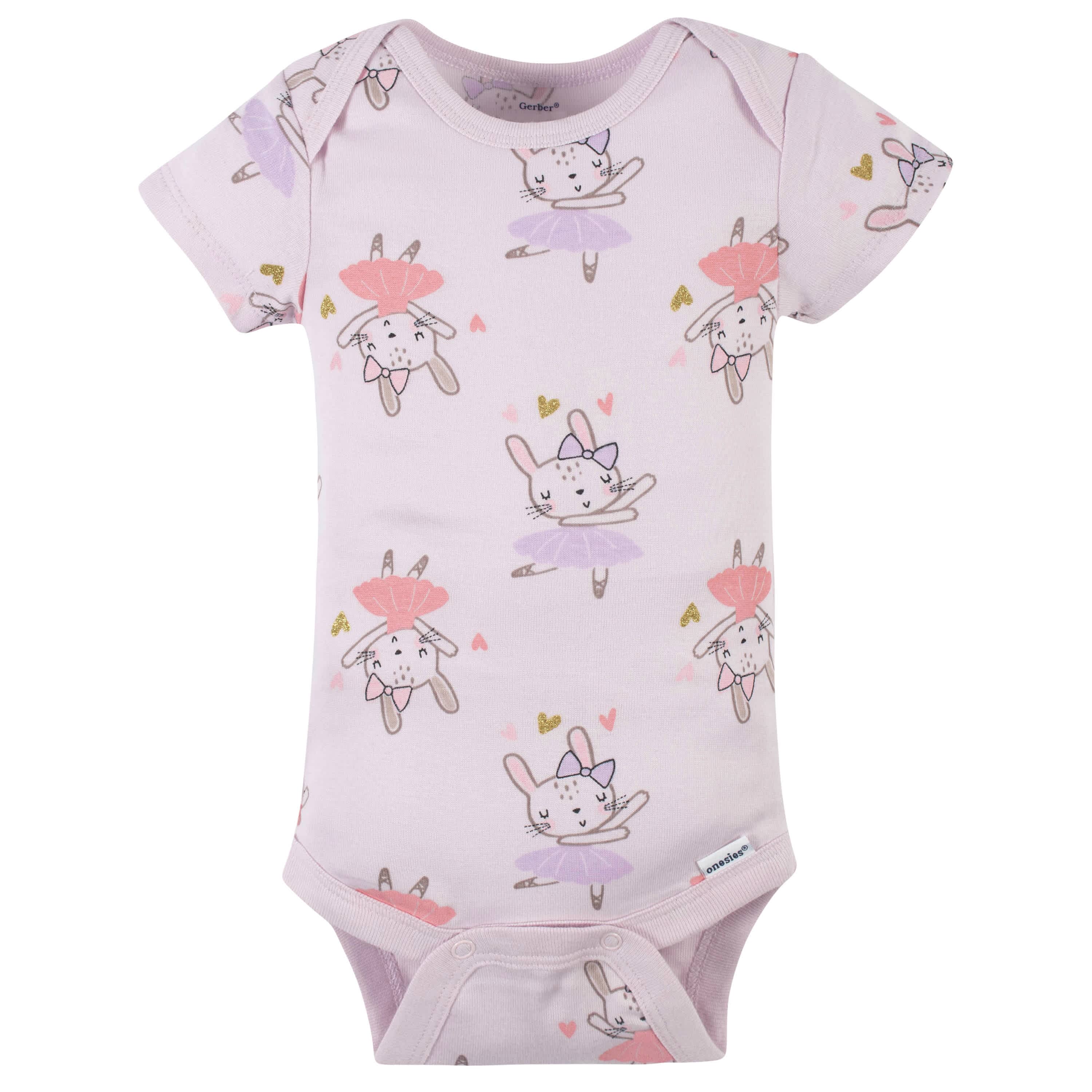 6-Piece Baby Girls Bunny Ballerina Onesies® Bodysuit and Sleep 'N Play Set-Gerber Childrenswear