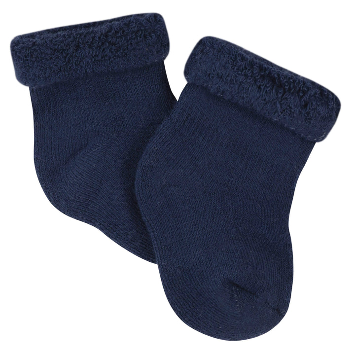 6-Pack Baby Boys Fox Wiggle-Proof™ Terry Bootie Socks-Gerber Childrenswear