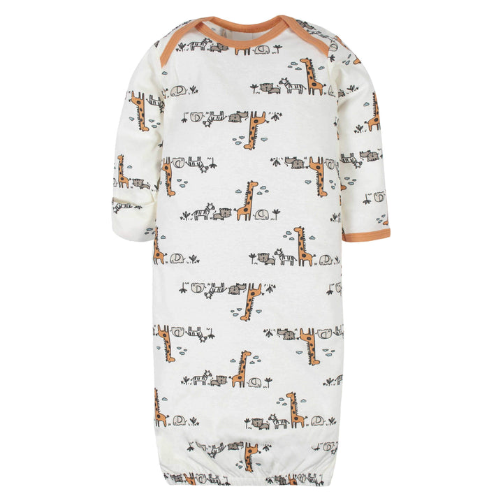 Gerber® 4-Pack Baby Boys Jungle Gowns-Gerber Childrenswear