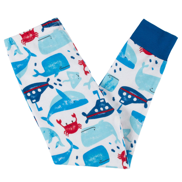 4-Piece Infant & Toddler Boys Sea Friends Snug Fit Cotton Pajamas-Gerber Childrenswear