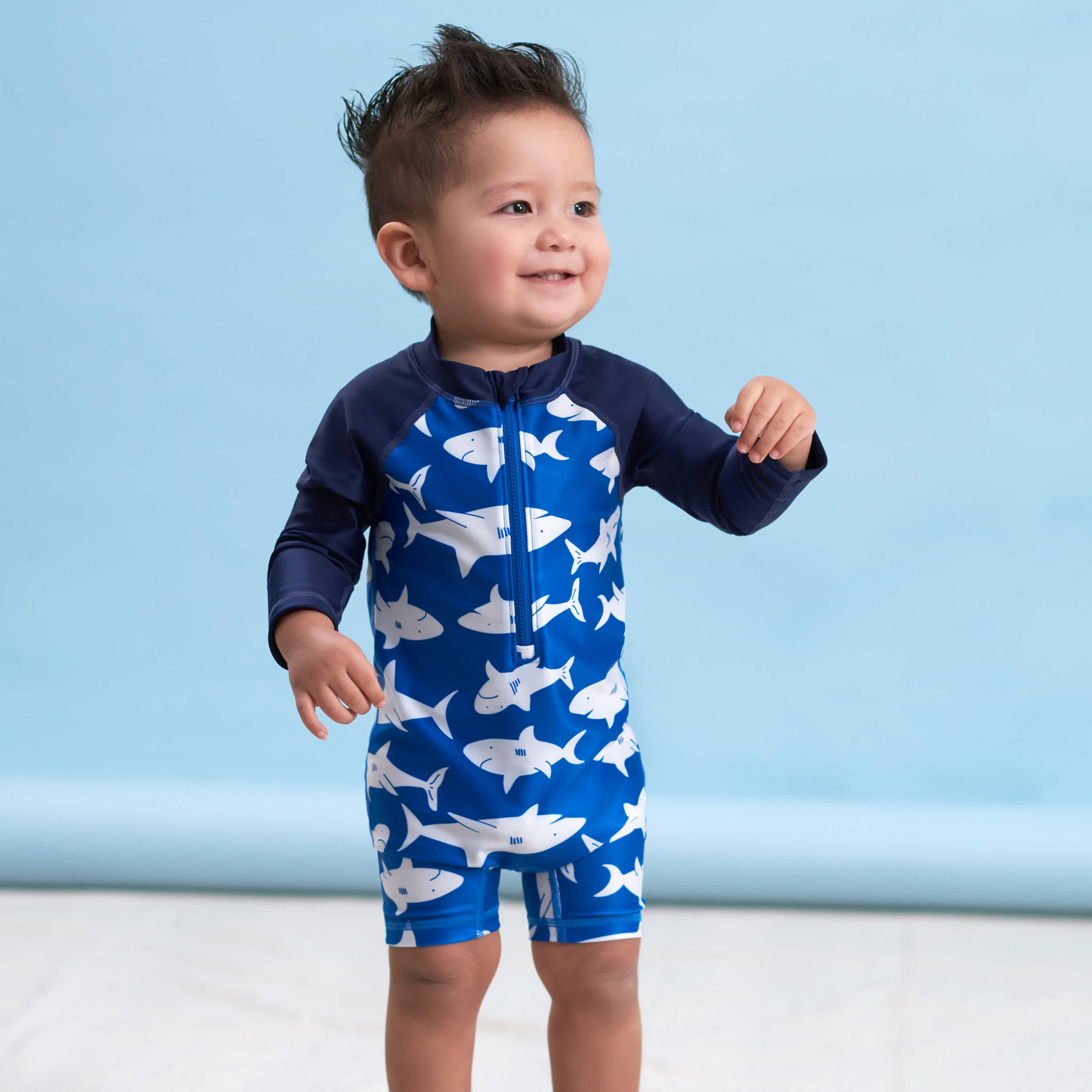 Baby & Toddler Boys Shark Zone Rash Guard-Gerber Childrenswear