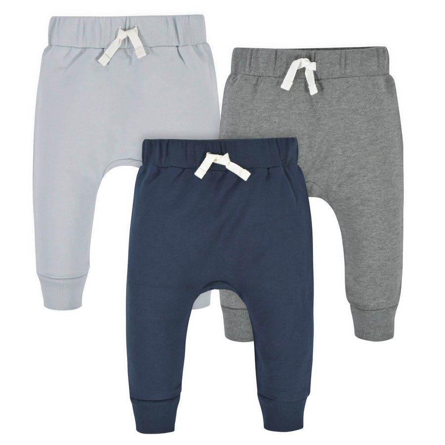3-Pack Baby & Toddler Boys Navy & Gray Premium Jogger-Gerber Childrenswear