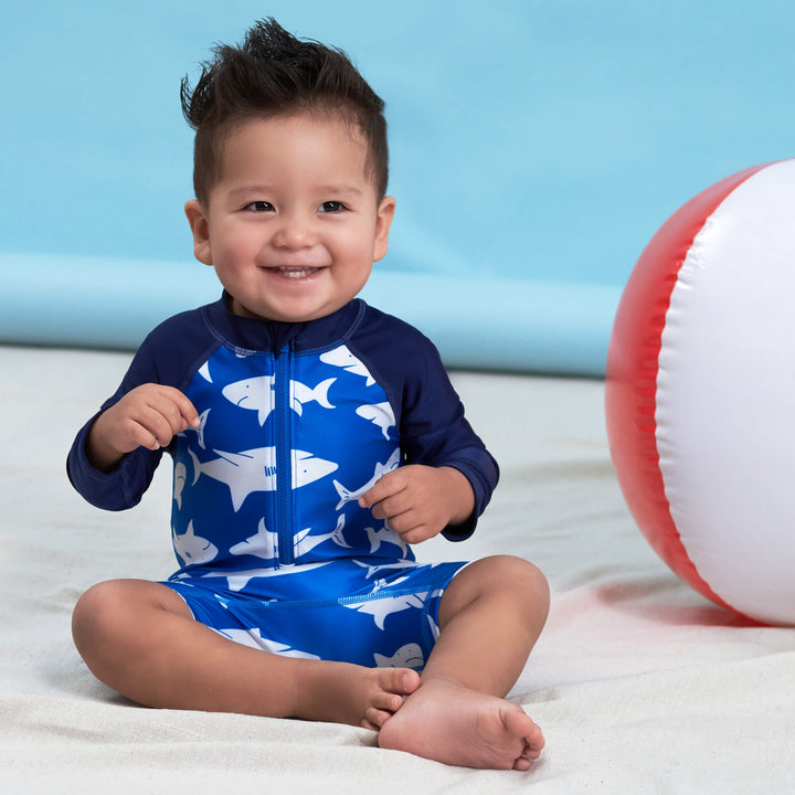 Baby & Toddler Boys Shark Zone Rash Guard-Gerber Childrenswear