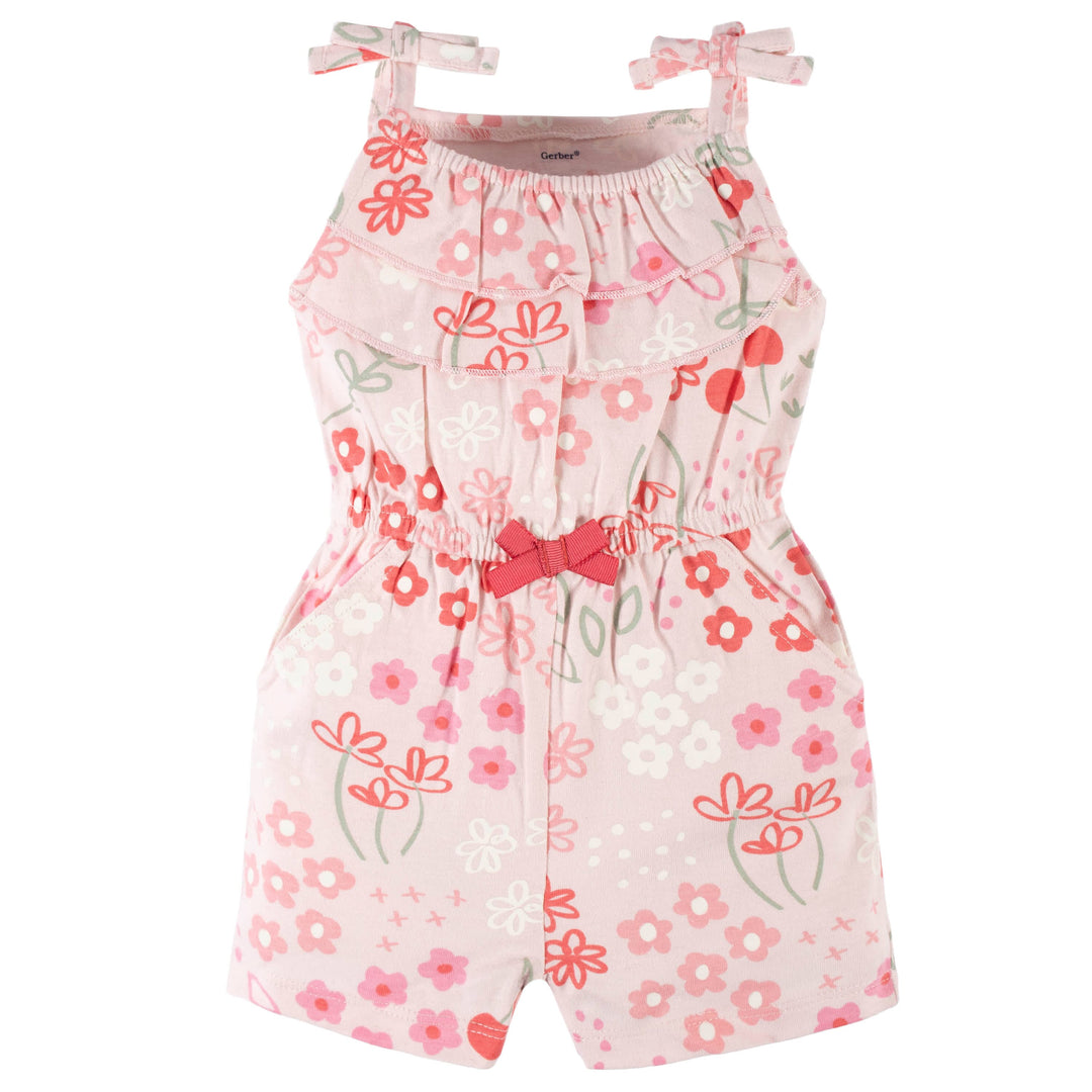 2-Pack Baby & Toddler Girls Cherry Kisses Tank Rompers-Gerber Childrenswear
