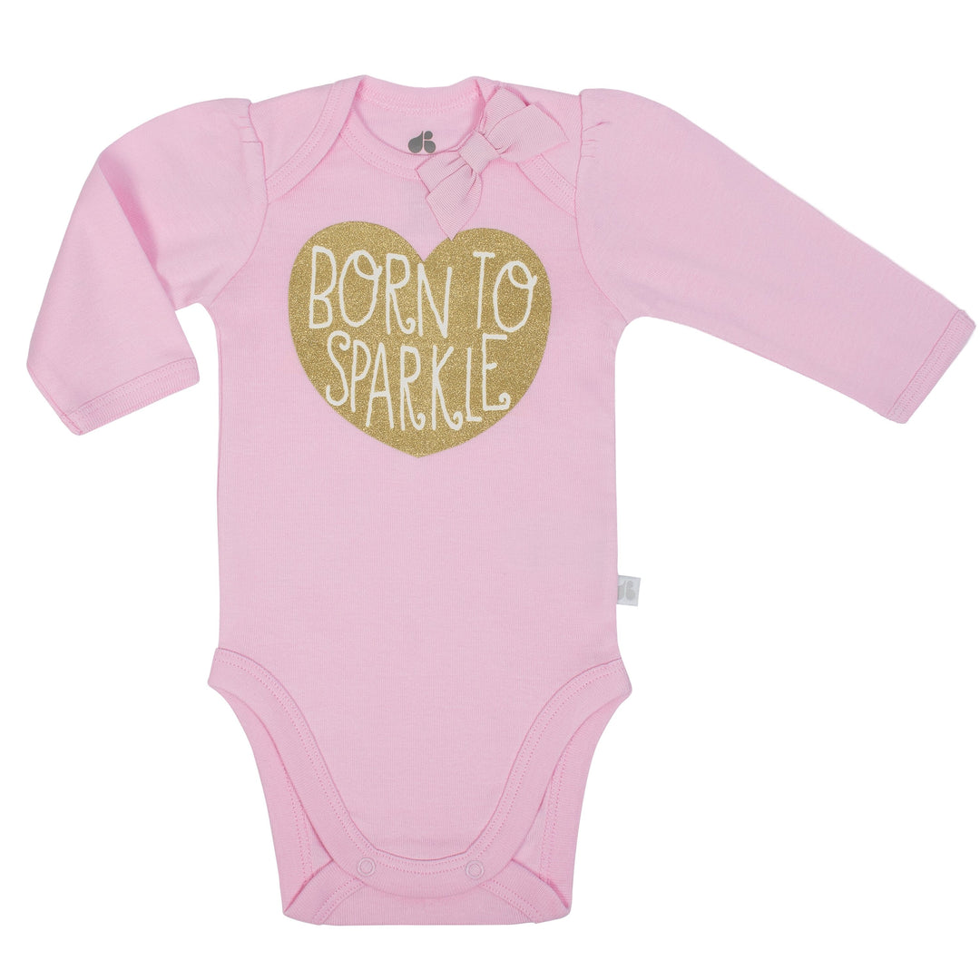 Baby Girl Organic Heart Bodysuit and Pants Set-Gerber Childrenswear