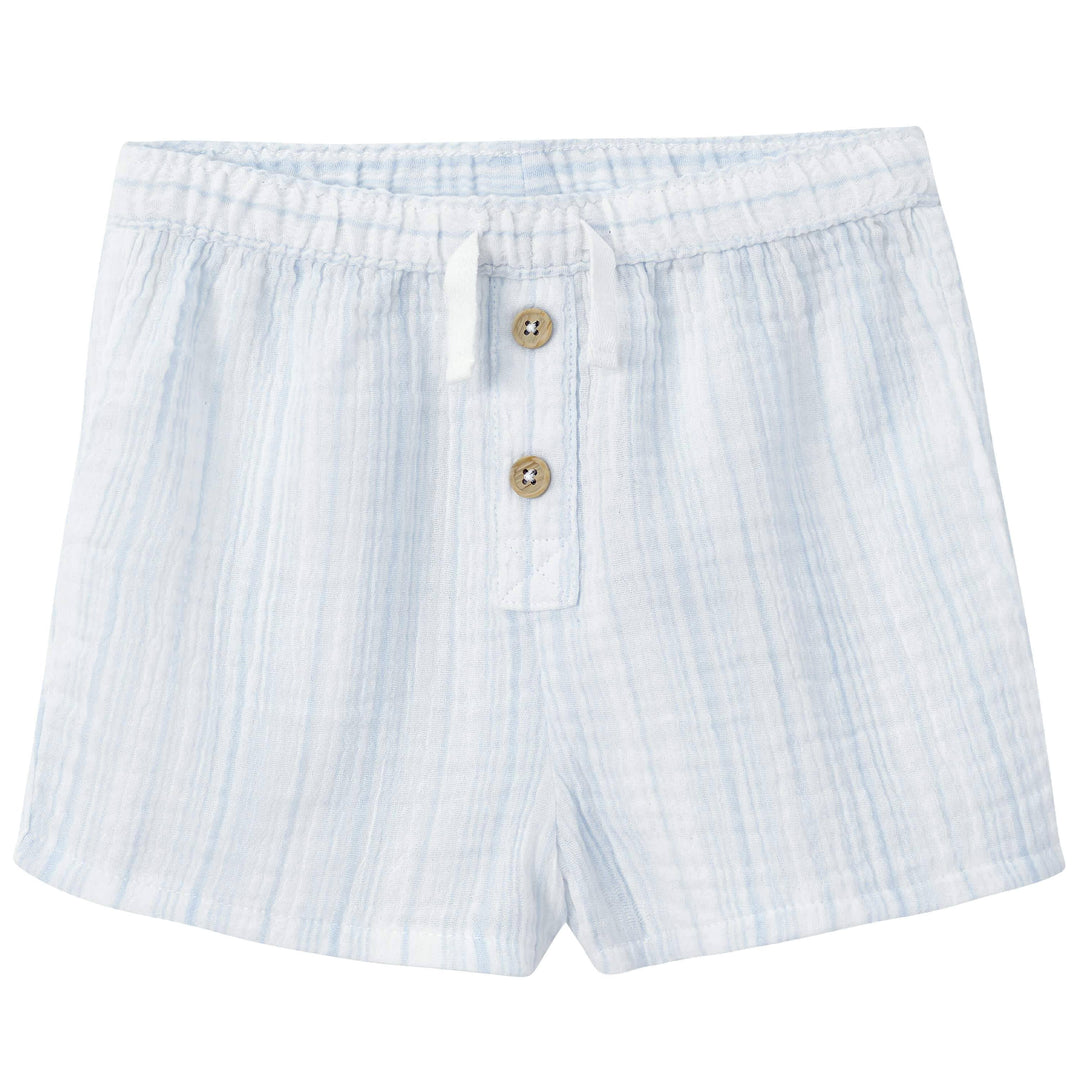 Infant & Toddler Neutral Striped Gauze Shorts-Gerber Childrenswear