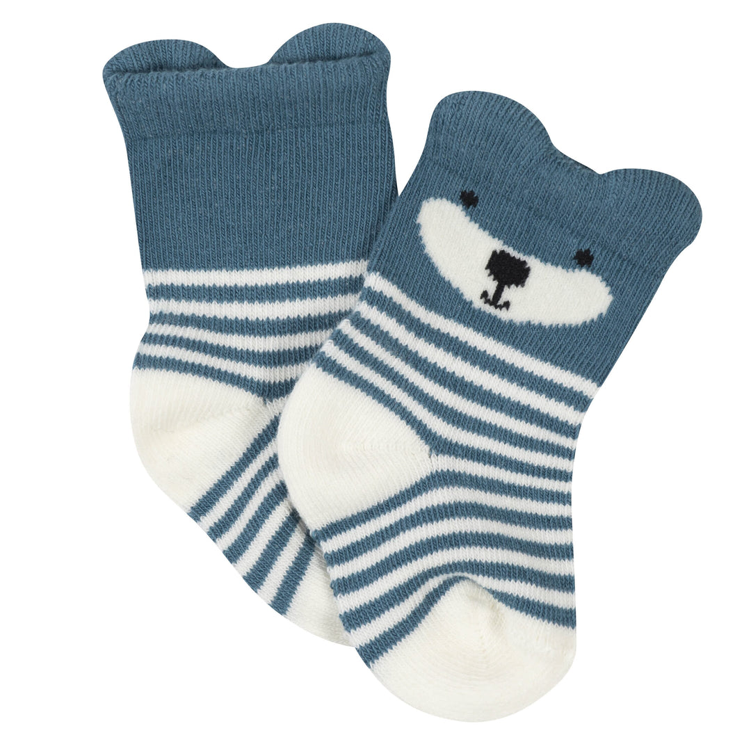 6-Pack Baby Boys Fox Wiggle-Proof™ Socks-Gerber Childrenswear