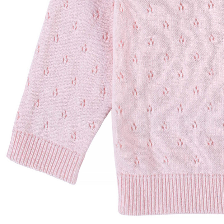 Baby & Toddler Girls Pink Pointelle Cardigan-Gerber Childrenswear