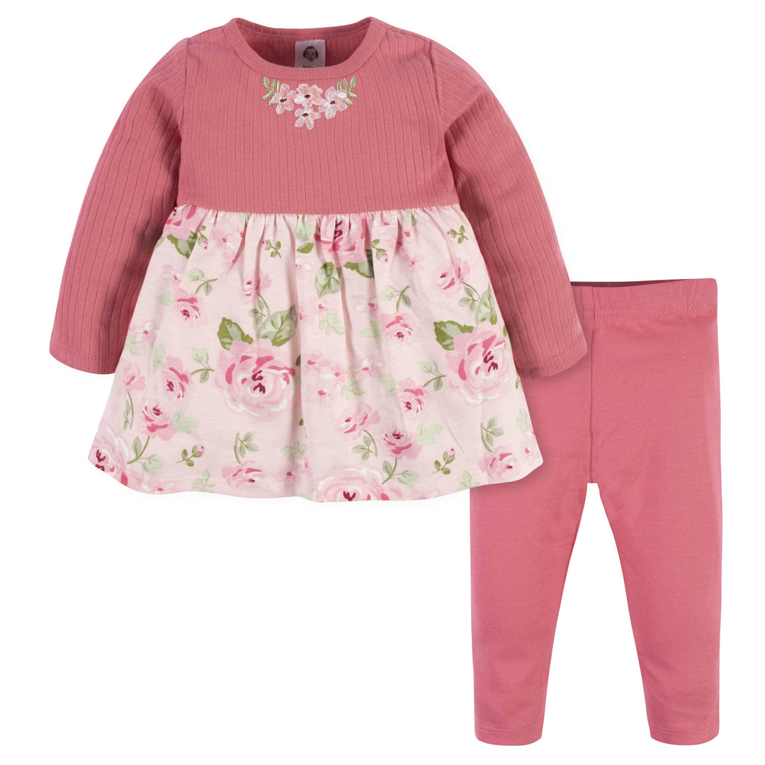 2-Piece Baby & Toddler Girls Feelin' Floral Dress & Legging Set-Gerber Childrenswear