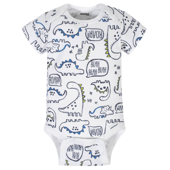 8-Pack Baby Boys Dino Onesies® Brand Bodysuits-Gerber Childrenswear