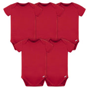5-Pack Baby Red Premium Onesies® Bodysuits-Gerber Childrenswear