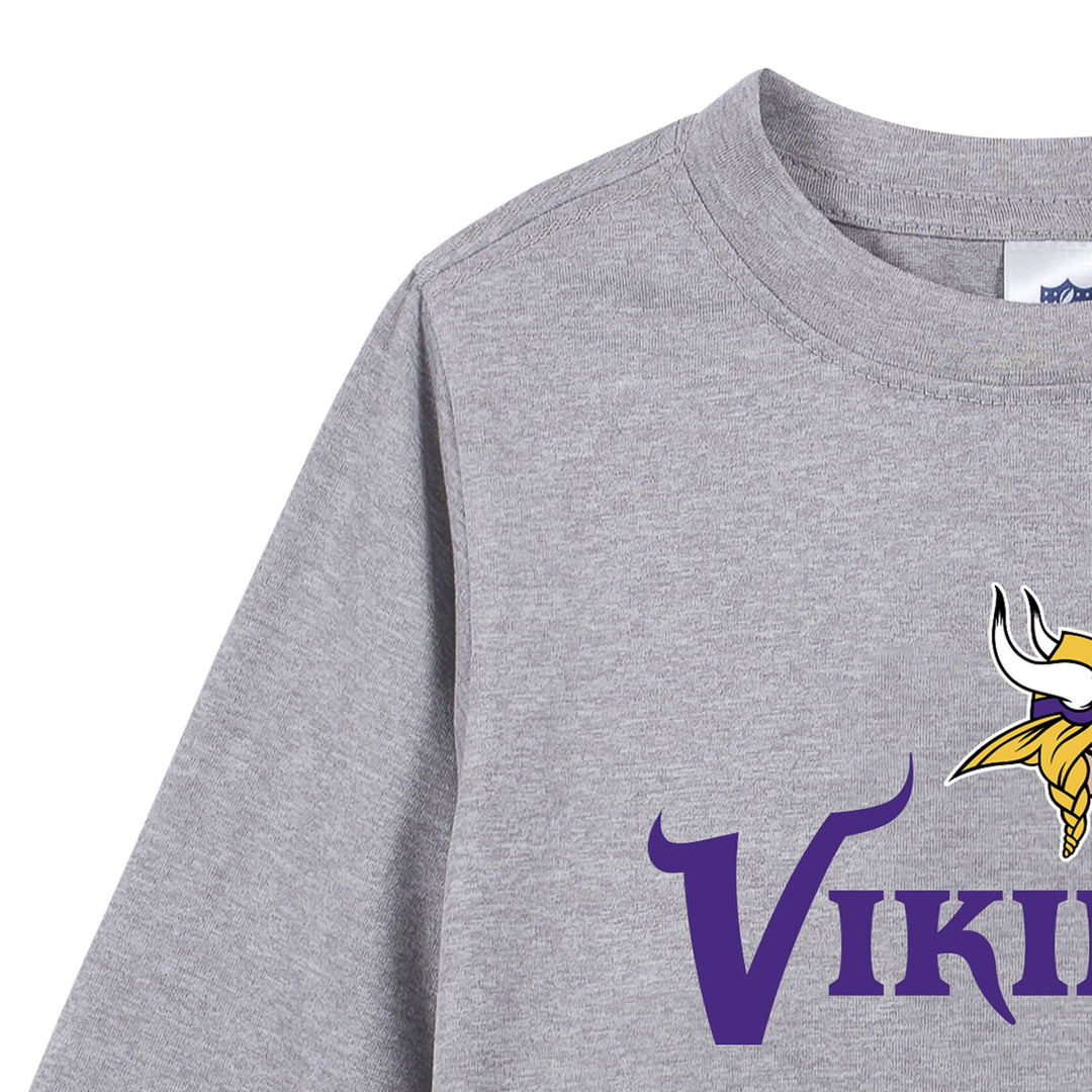 Minnesota Vikings Boys Long Sleeve Tee Shirt-Gerber Childrenswear