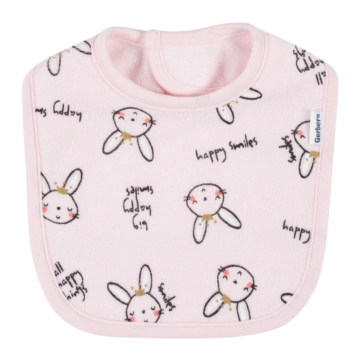 4-Pack Baby Girls Bunny Ballerina Bibs-Gerber Childrenswear