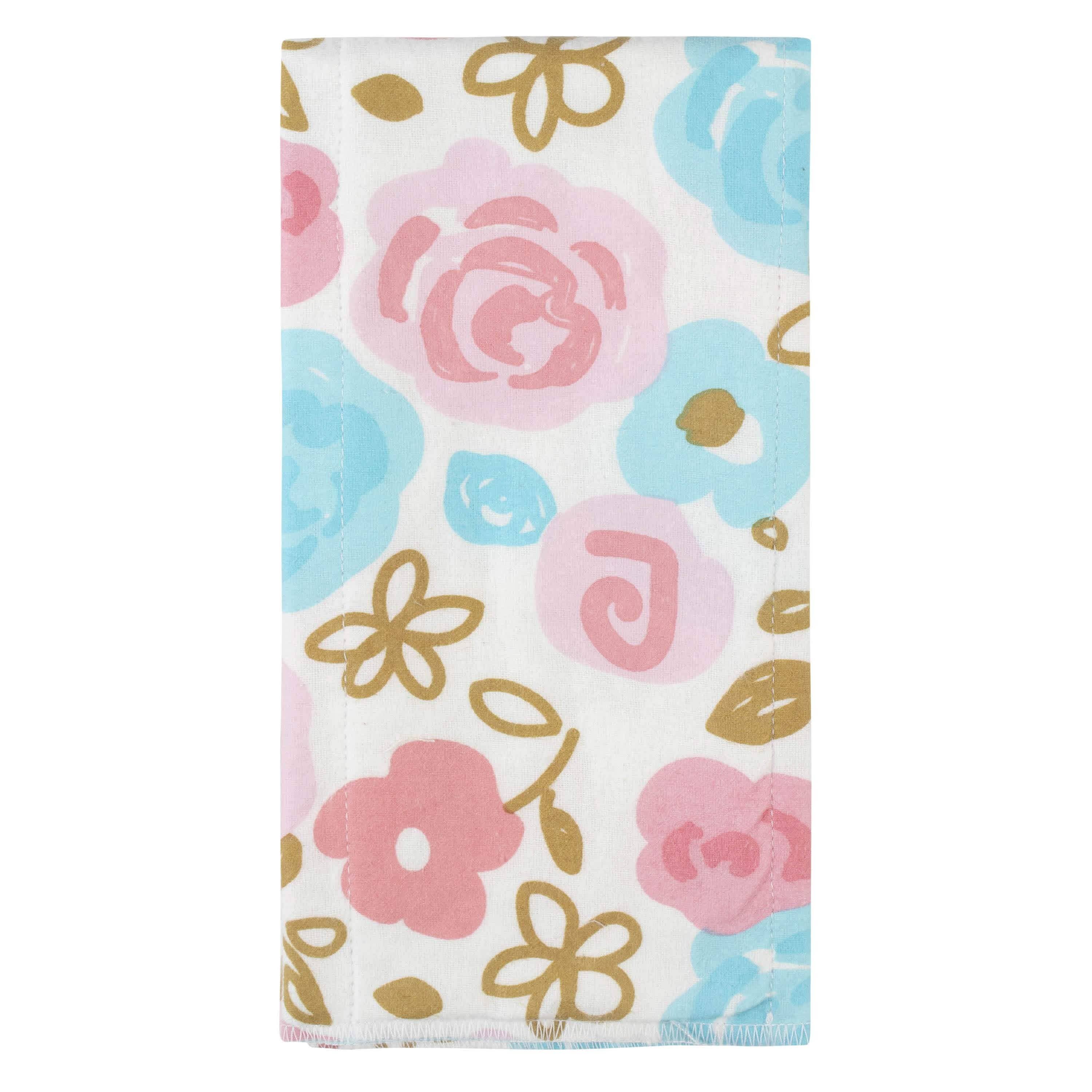 4-Pack Girls Princess Flannel Burp Cloths-Gerber Childrenswear