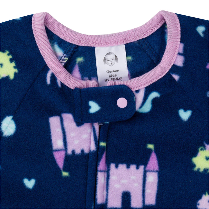 2-Pack Baby & Toddler Girls Princess Fleece Pajamas-Gerber Childrenswear
