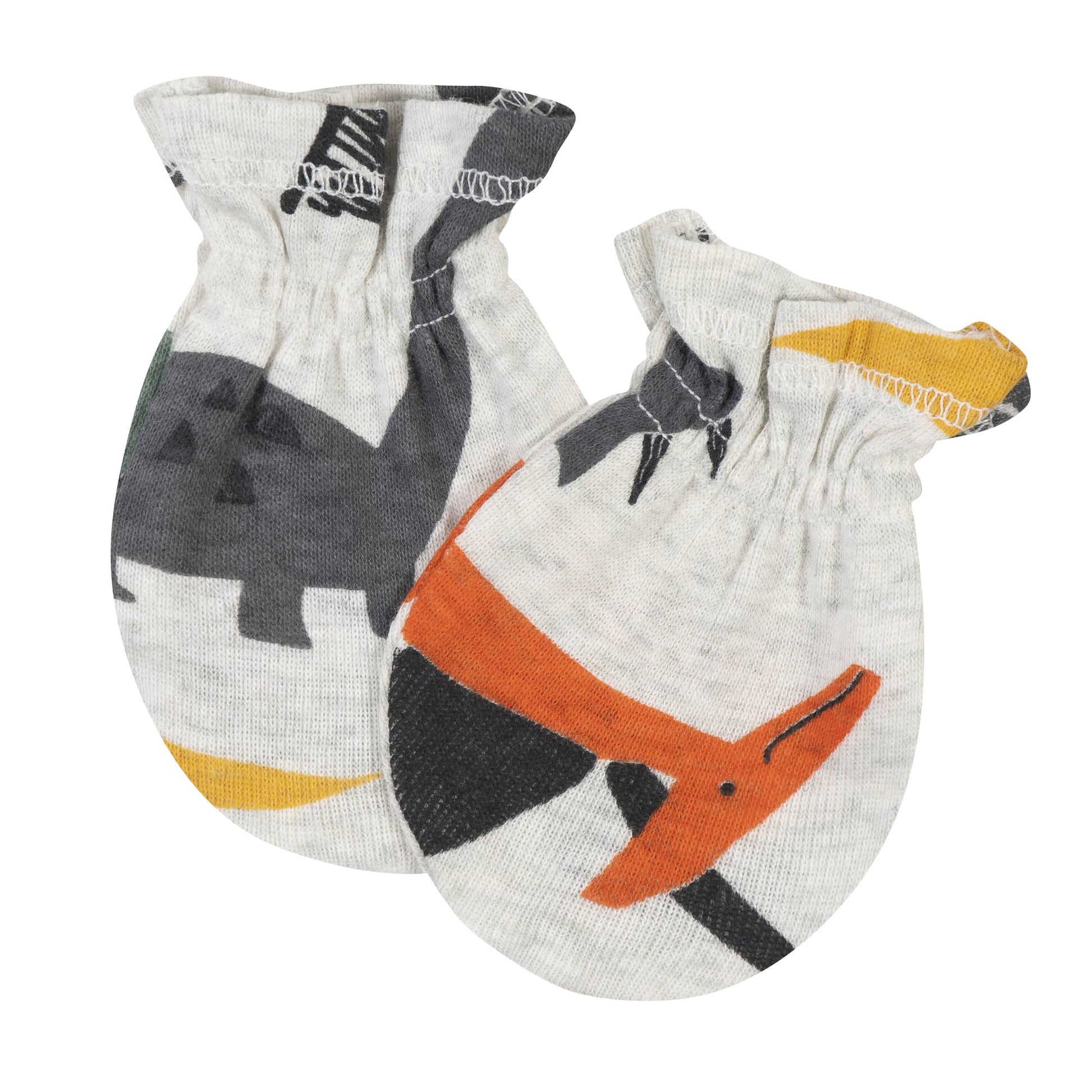 3-Pack Baby Boys Dino No Scratch Mittens-Gerber Childrenswear