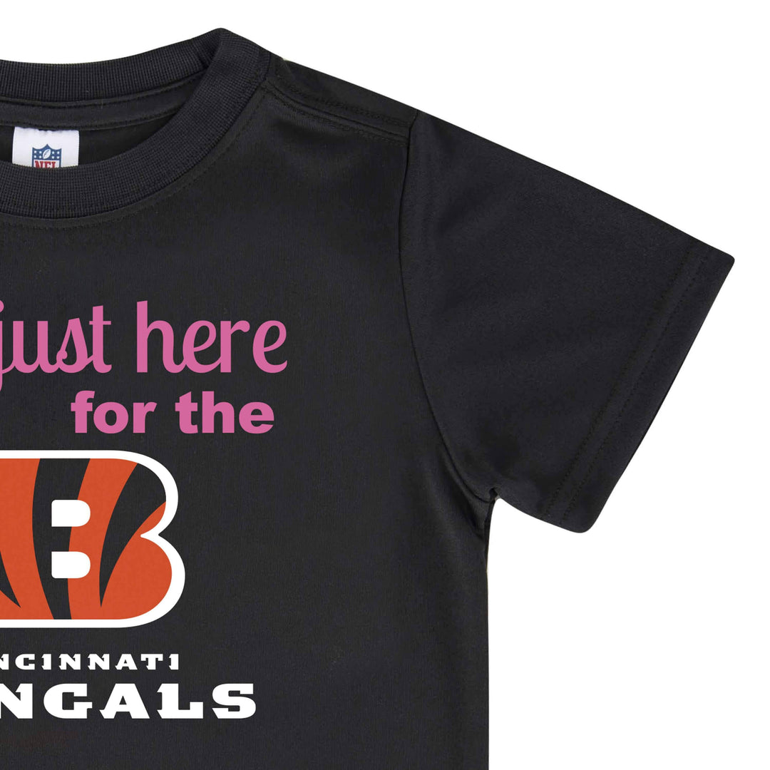 Cincinnati Bengals Toddler Girls Short Sleeve Tee Shirt-Gerber Childrenswear