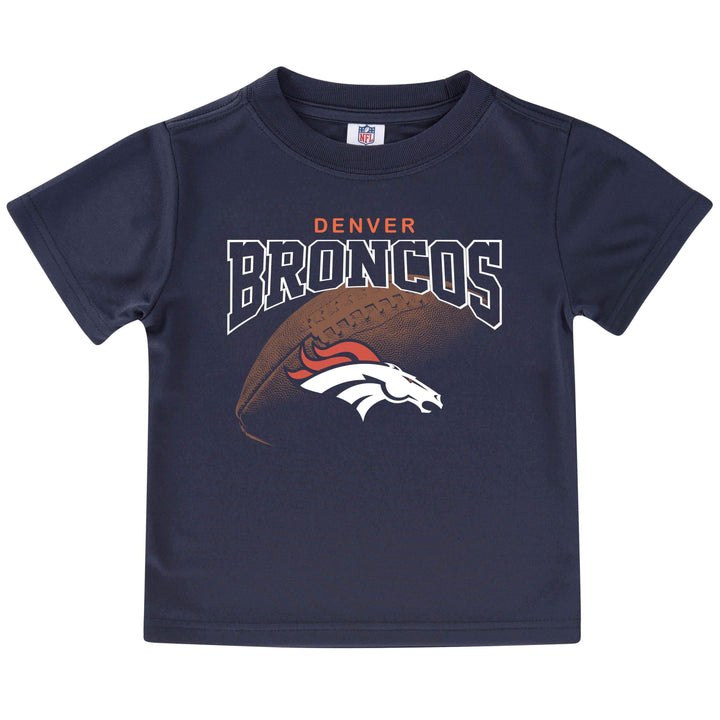 Denver Broncos 3-Pack Boys Short Sleeve Tee Shirts-Gerber Childrenswear