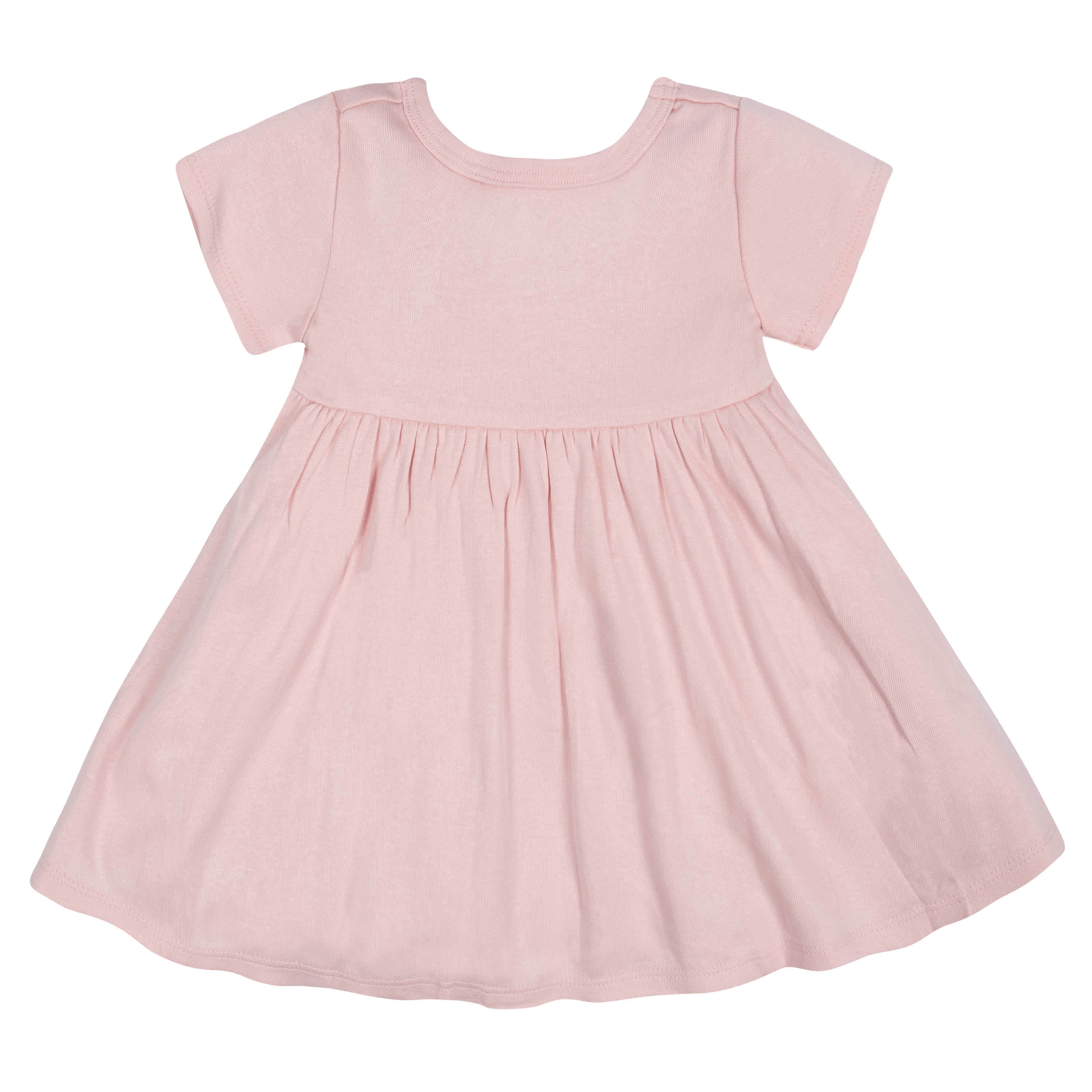 2-Pack Baby Girls Pink Floral Short Sleeve Dresses-Gerber Childrenswear