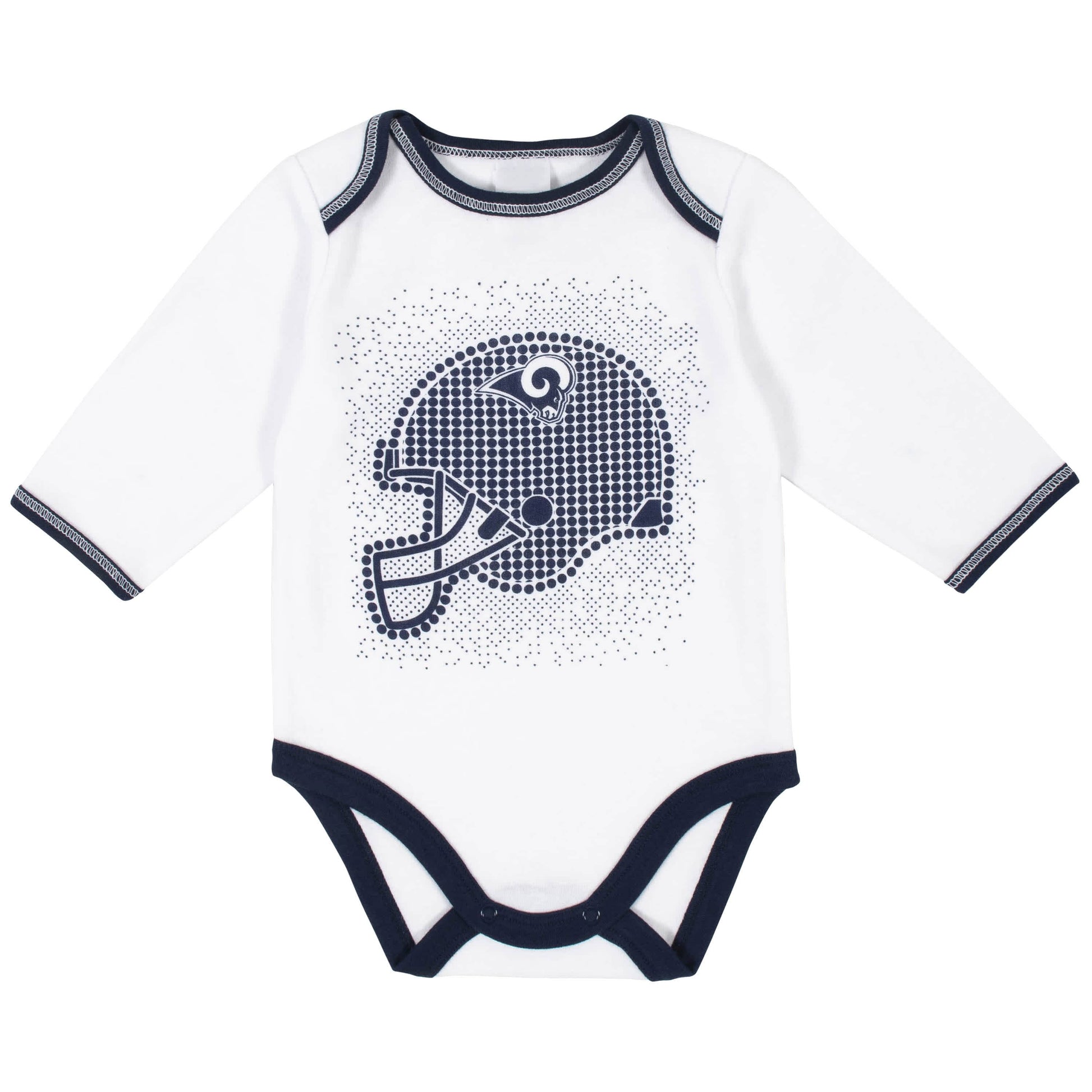 Los Angeles Rams 3-Piece Baby Boys Bodysuit, Pant, and Cap Set-Gerber Childrenswear