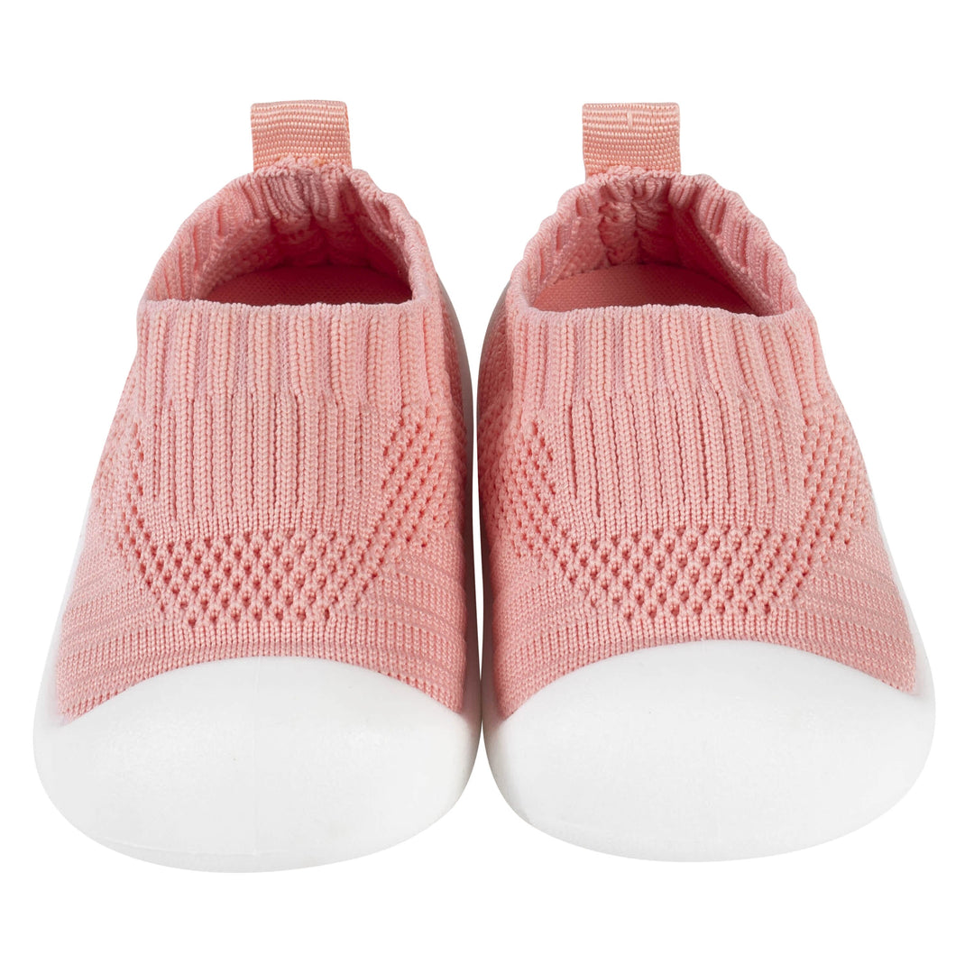Baby Girls Pink Stretchy Knit Slip-On Sneaker-Gerber Childrenswear