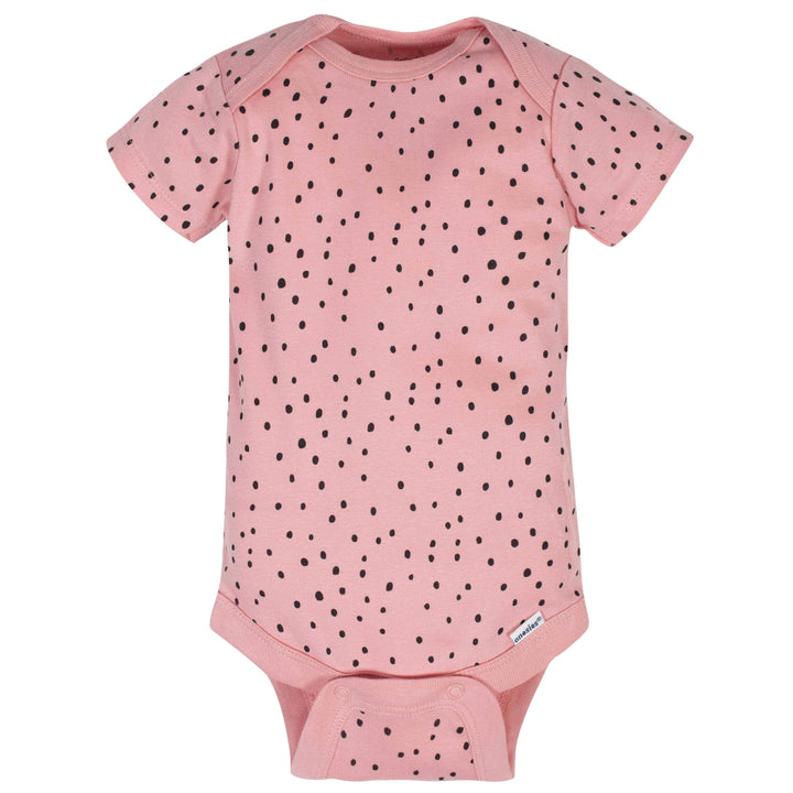 8-Pack Baby Girls Bear Short Sleeve Onesies® Bodysuits-Gerber Childrenswear