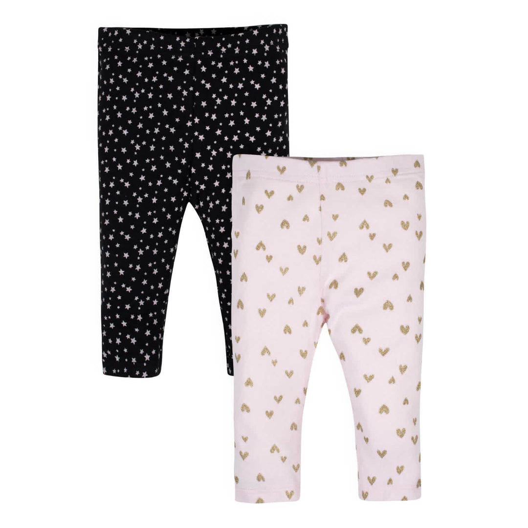 Gerber® Organic 2-Pack Baby Girls Princess Slim Pants-Gerber Childrenswear