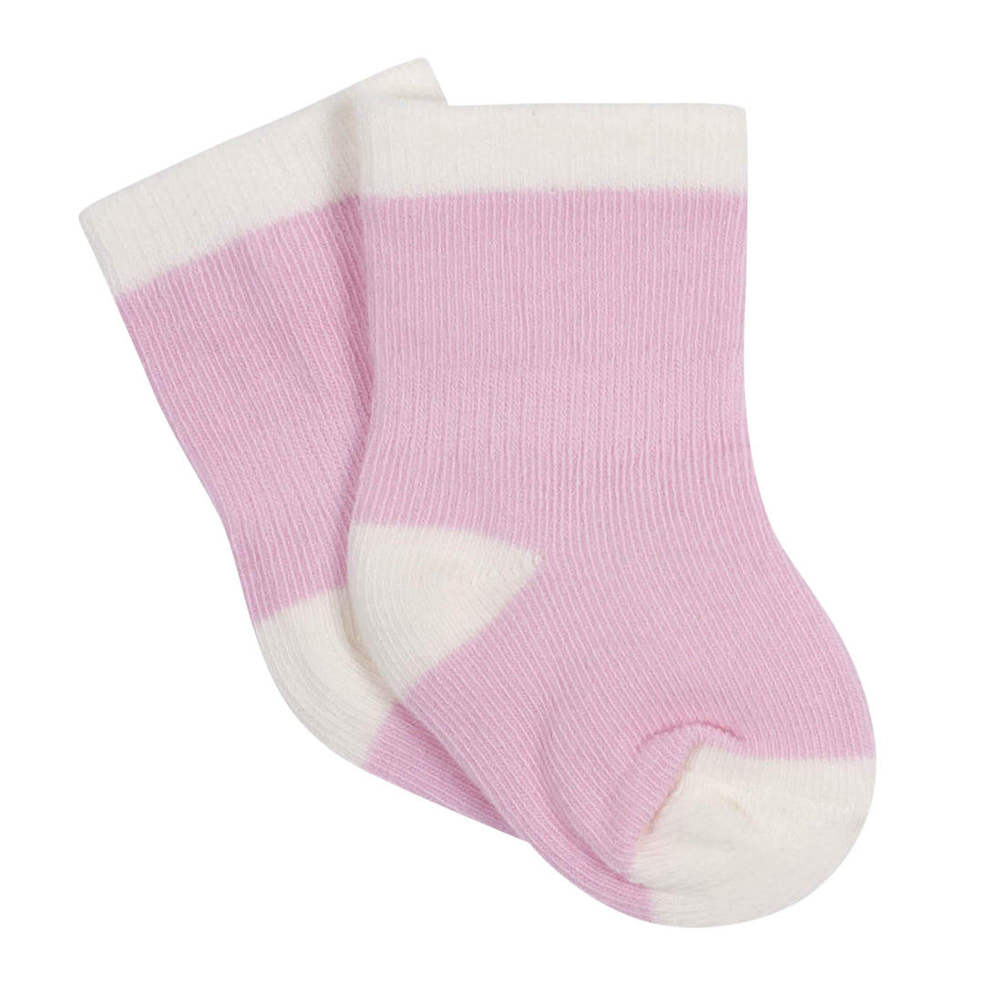 6-Pack Baby Girls Princess Jersey Crew Wiggle-Proof™ Socks-Gerber Childrenswear