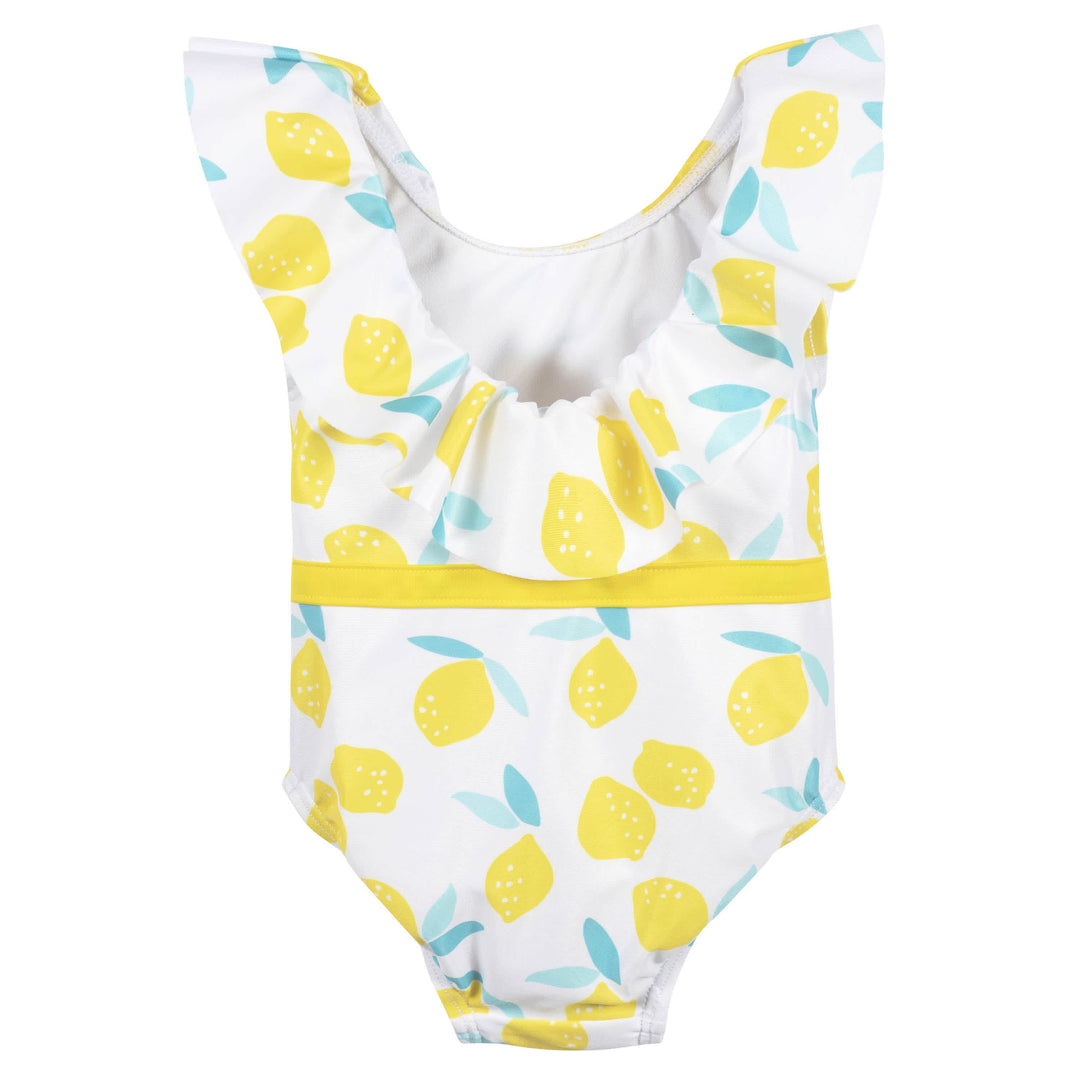 Baby & Toddler Girls Lemon Squeeze One-Piece Swimsuit With Ruffle