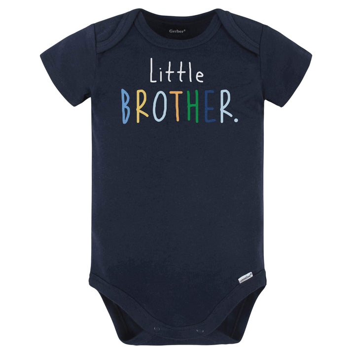 Baby Boy "Little Brother" Short Sleeve Onesies® Bodysuit-Gerber Childrenswear