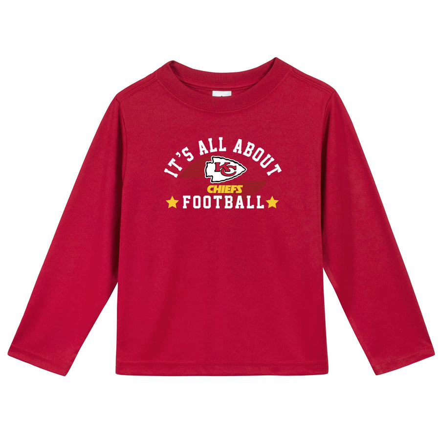 Kansas City Chiefs Baby & Toddler Boys Long Sleeve Tee Shirt-Gerber Childrenswear