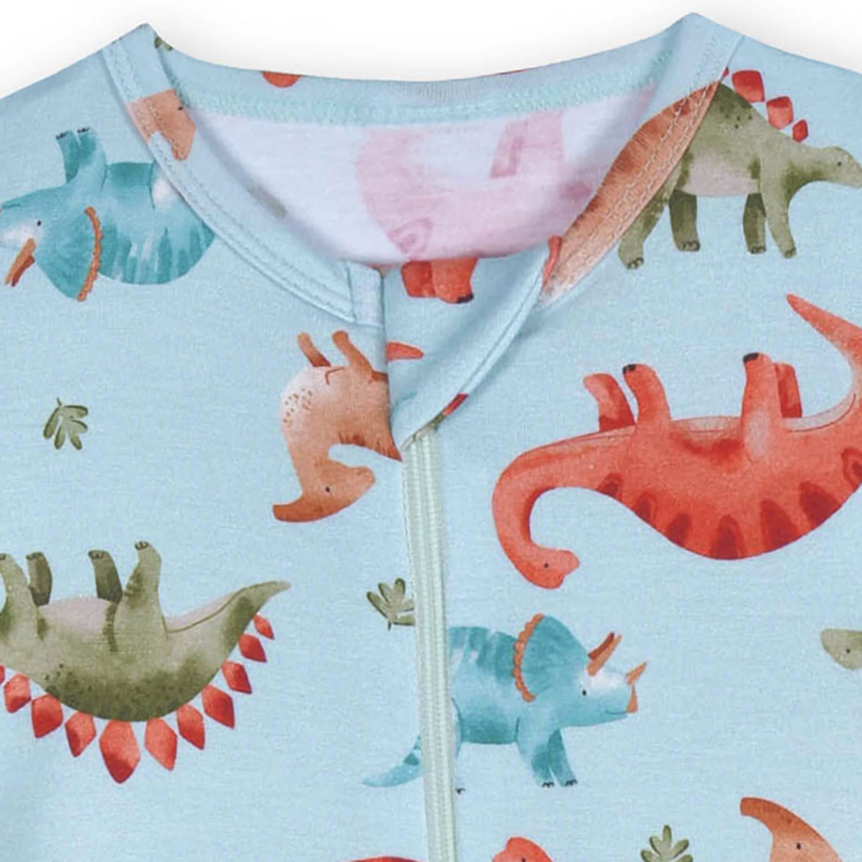 Baby & Toddler Dino Buttery-Soft Viscose Made from Eucalyptus Snug Fit Footed Pajamas