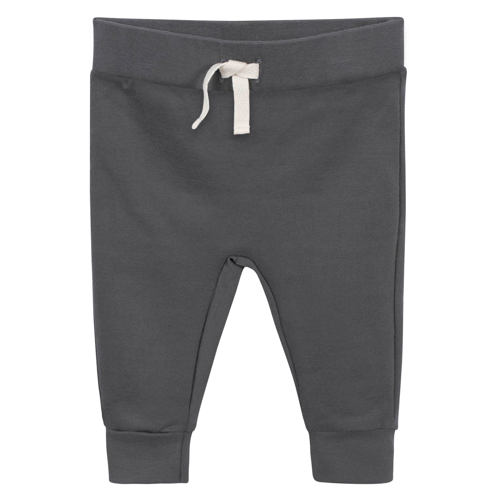 2-Pack Baby Boys Comfy Stretch Grey Pants-Gerber Childrenswear