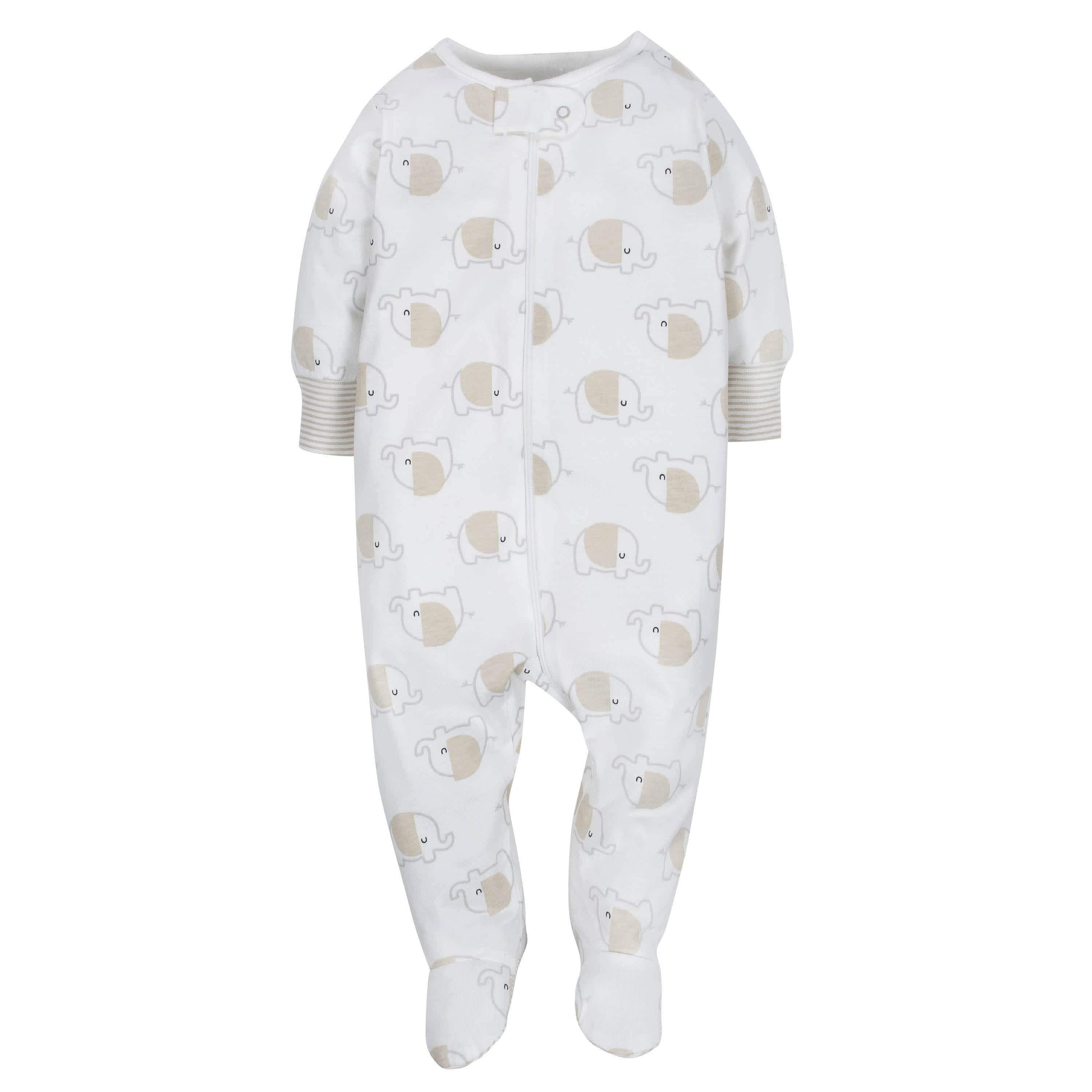 4-Pack Clouds & Elephant Baby Neutral Sleep 'n Plays-Gerber Childrenswear