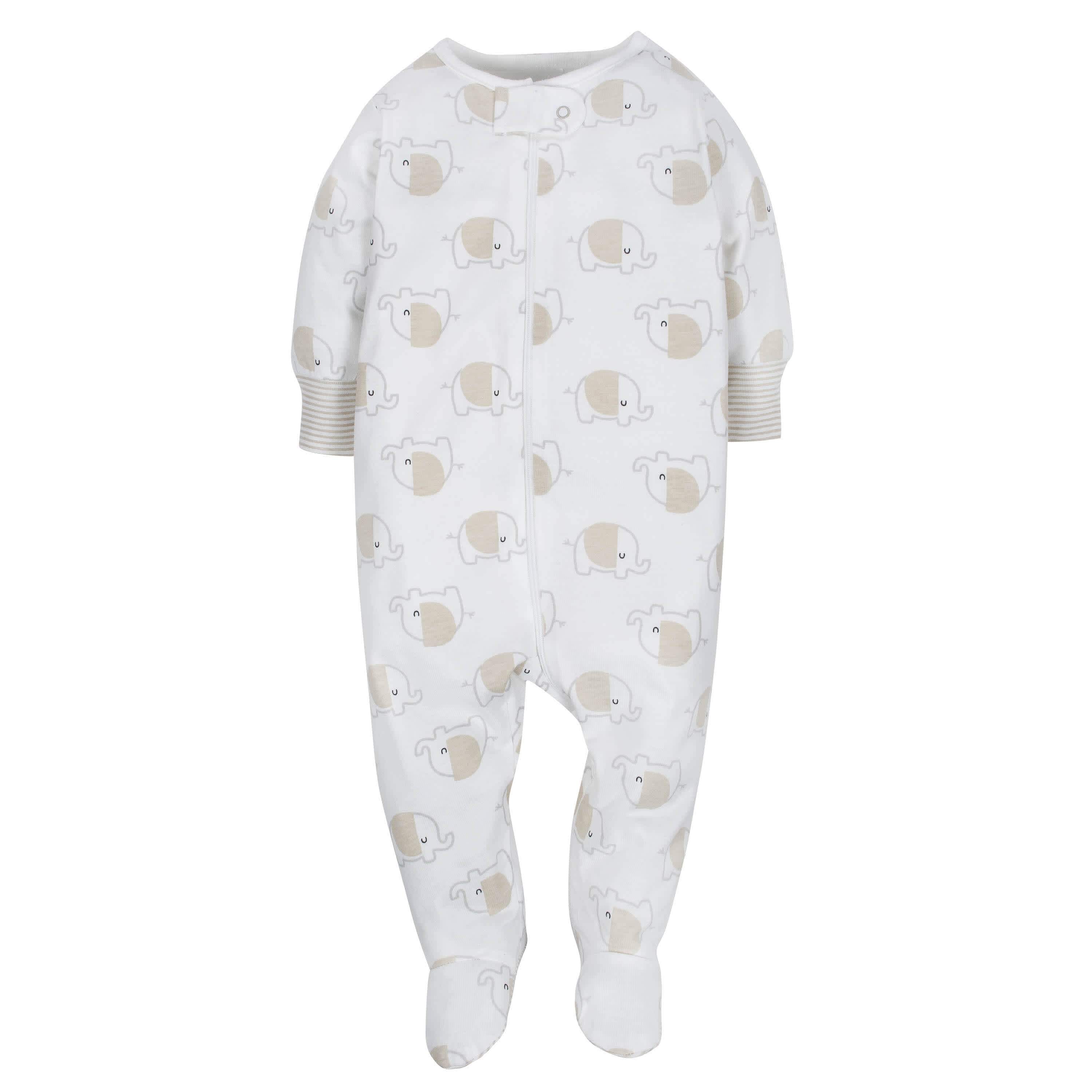 4-Pack Clouds & Elephant Baby Neutral Sleep 'n Plays-Gerber Childrenswear