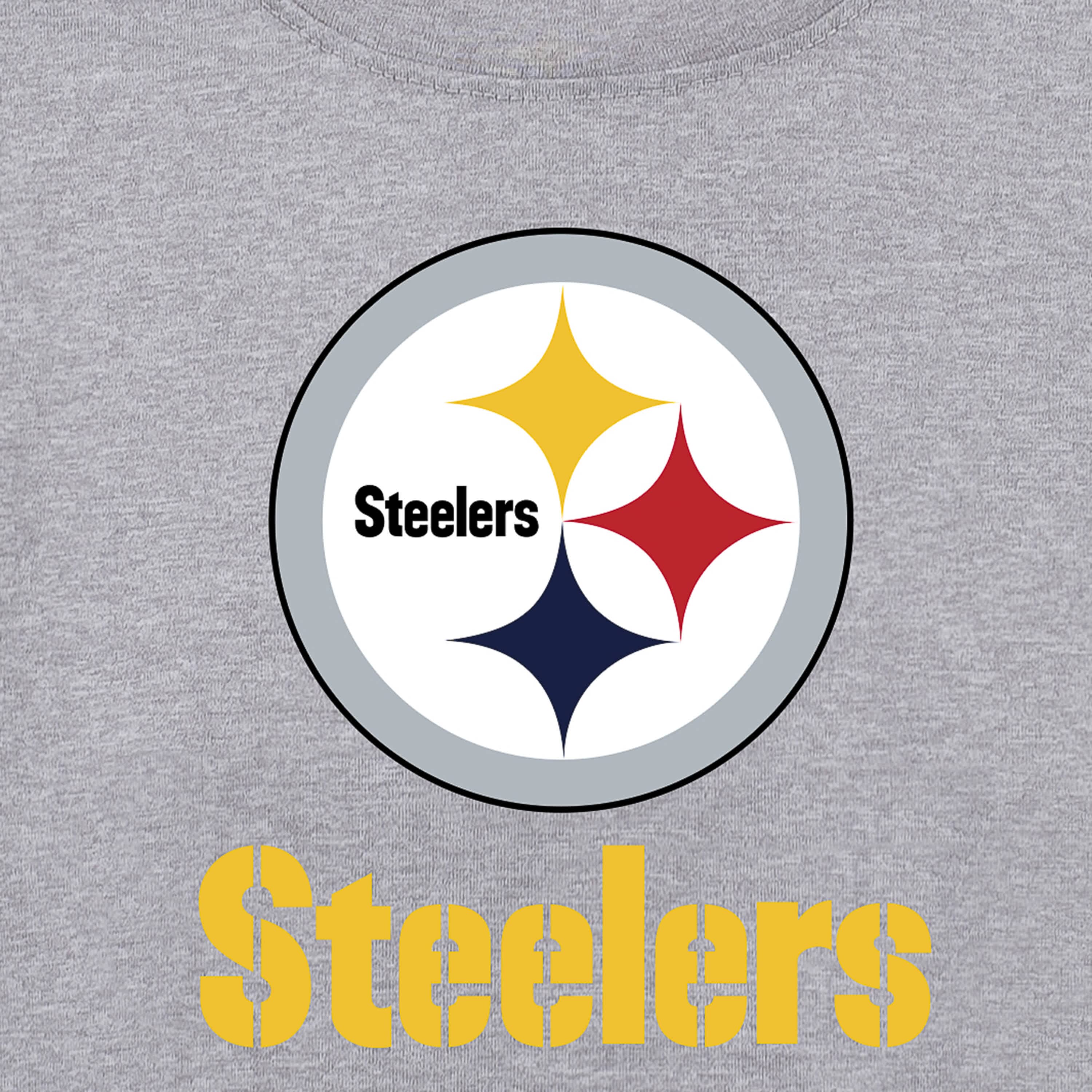 Pittsburgh Steelers Toddler Boys Long Sleeve Tee Shirt-Gerber Childrenswear