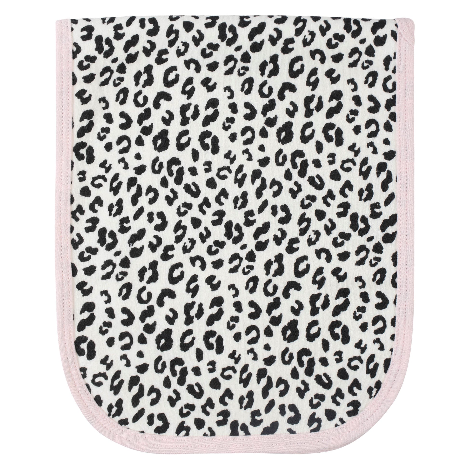 7-Piece Baby Girls Leopard Terry Bibs & Terry Burp Cloths Set-Gerber Childrenswear