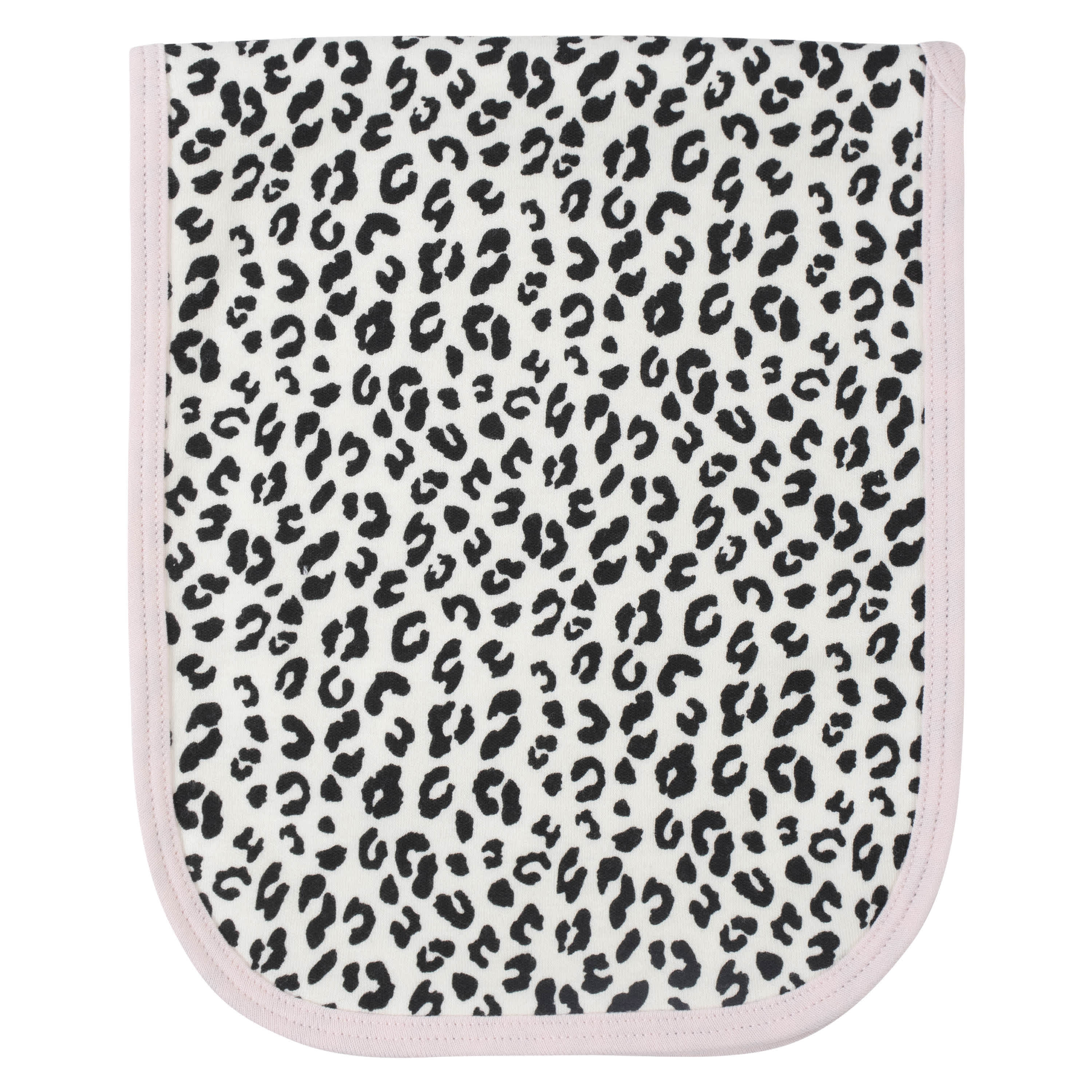 7-Piece Baby Girls Leopard Terry Bibs & Terry Burp Cloths Set-Gerber Childrenswear
