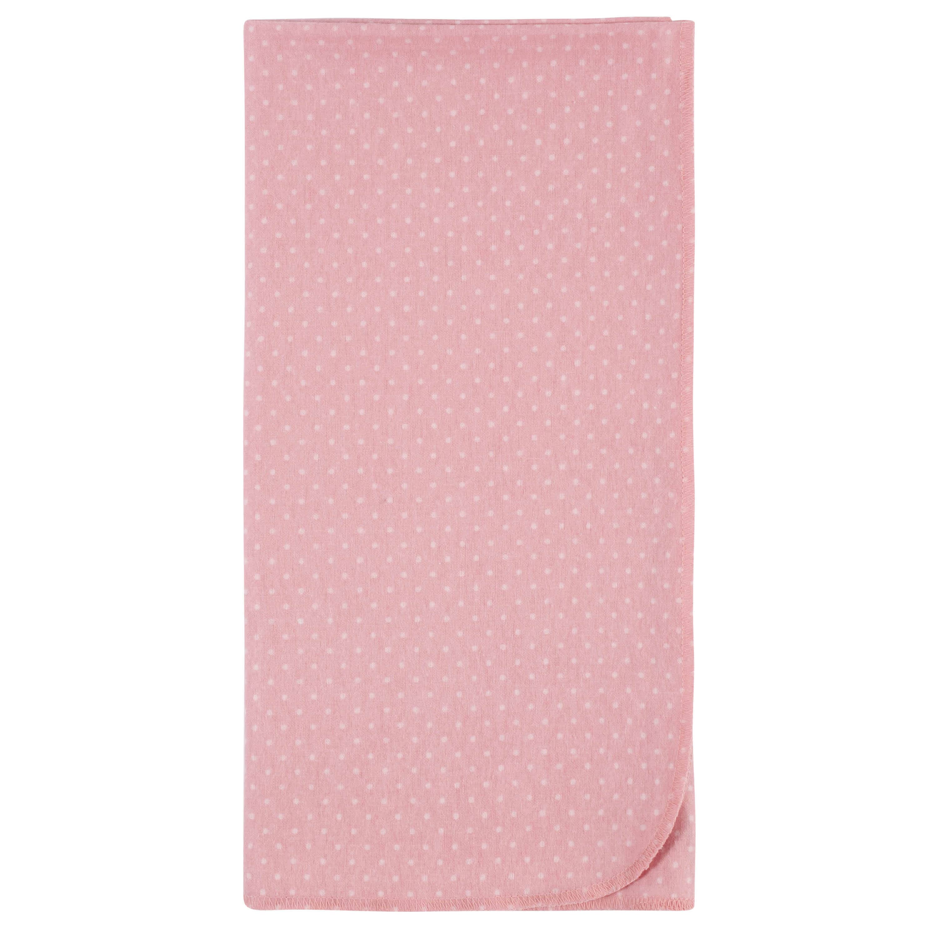 5-Pack Baby Girls Critters Flannel Receiving Blankets-Gerber Childrenswear