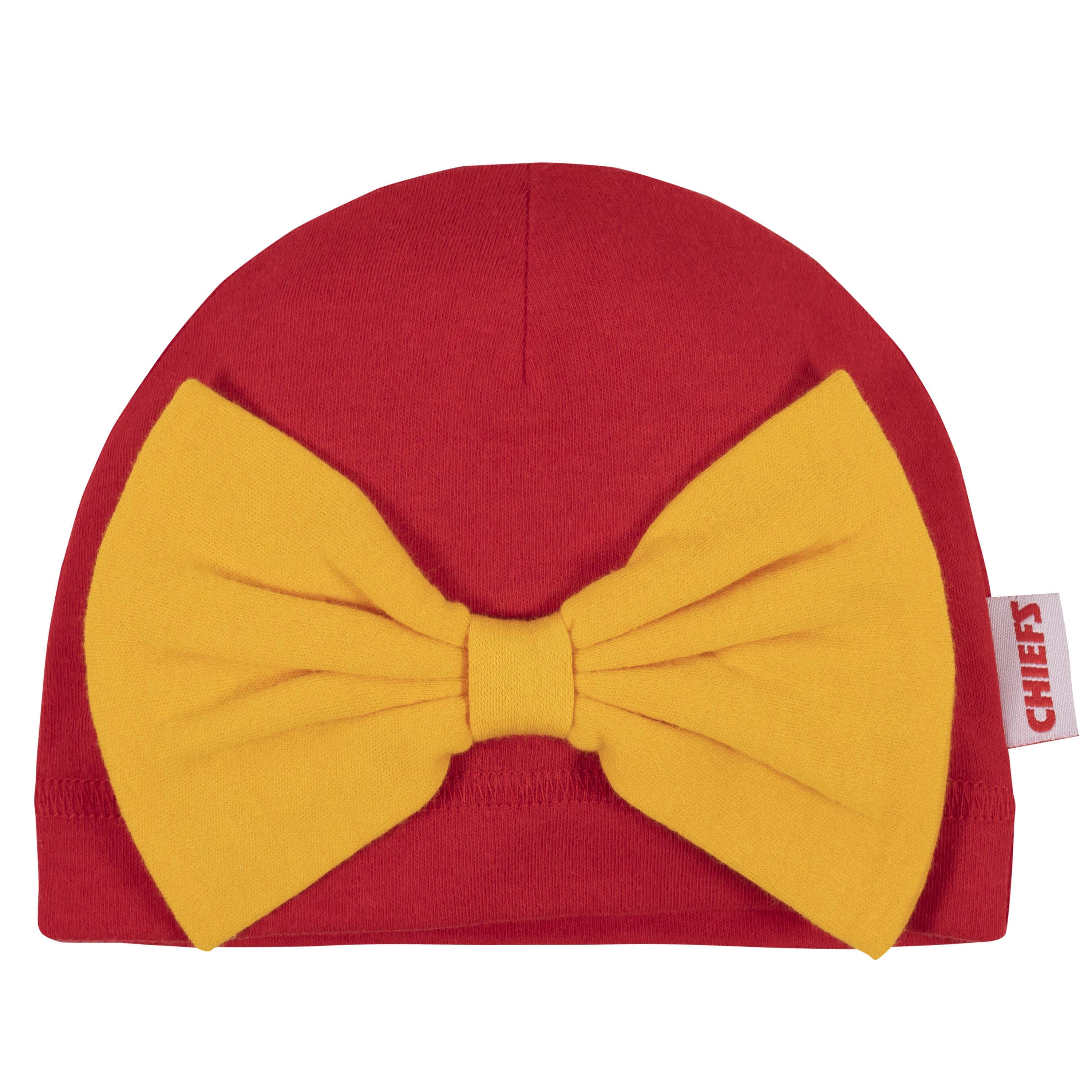 Kansas City Chiefs Baby Girls Bodysuit, Pant, and Cap Set-Gerber Childrenswear