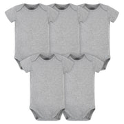 5-Pack Baby Heather Grey Premium Onesies® Bodysuits-Gerber Childrenswear