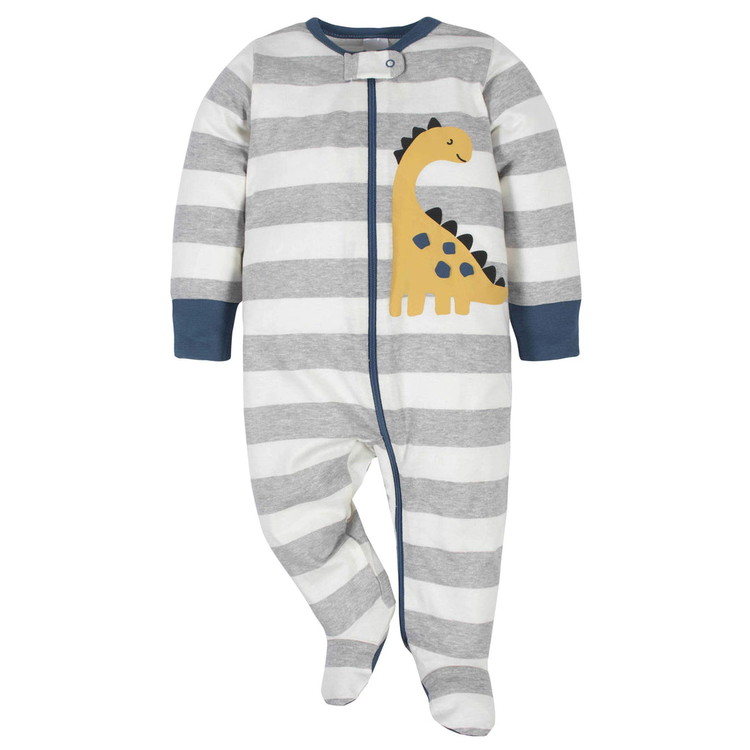 Gerber® 4-Pack Baby Boys Dinosaur Sleep N' Plays-Gerber Childrenswear