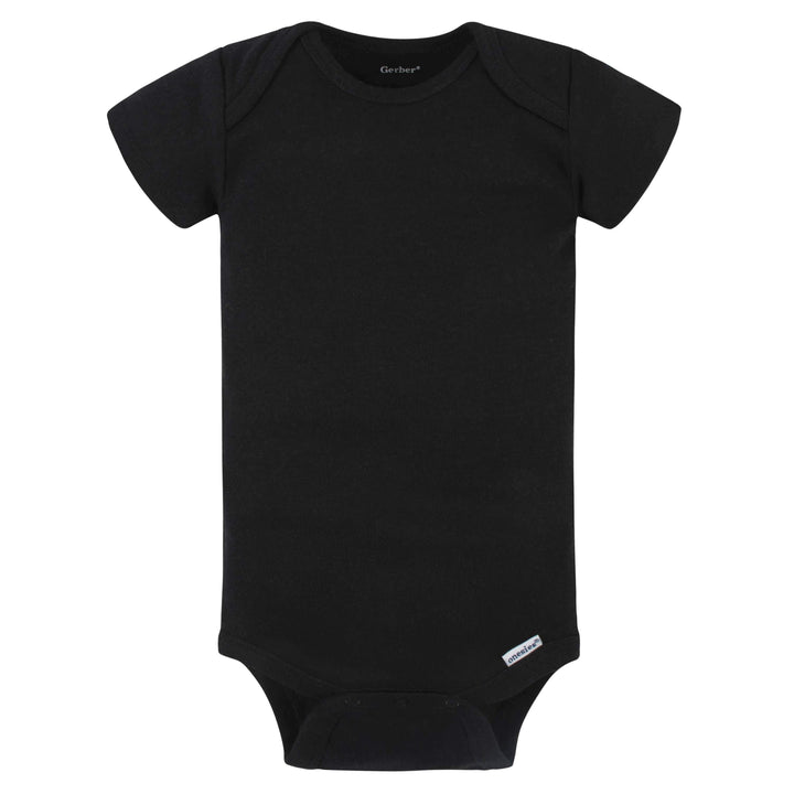 5-Pack Baby Black Onesies® Bodysuits-Gerber Childrenswear