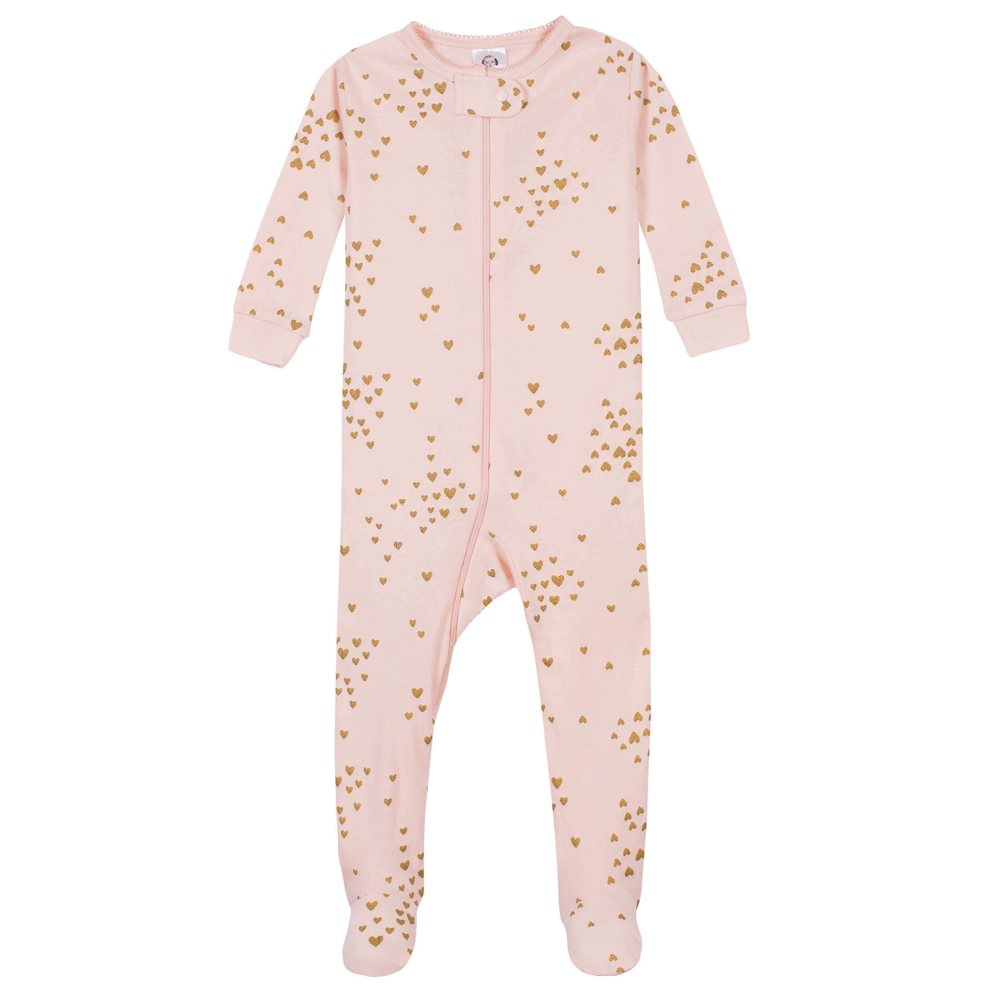 4-Pack Baby & Toddler Girls Llamas & Love Snug Fit Footed Cotton Pajamas-Gerber Childrenswear