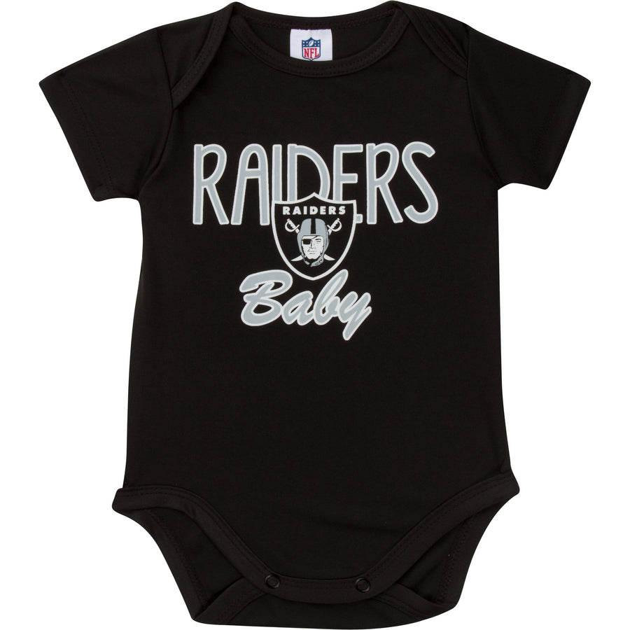 Oakland Raiders Baby Boy Short Sleeve Bodysuit-Gerber Childrenswear