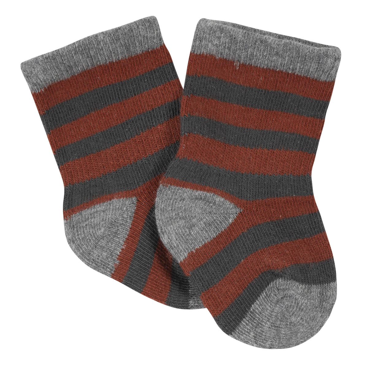 6-Pack Baby Boys Dino Wiggle-Proof™ Jersey Crew Socks-Gerber Childrenswear