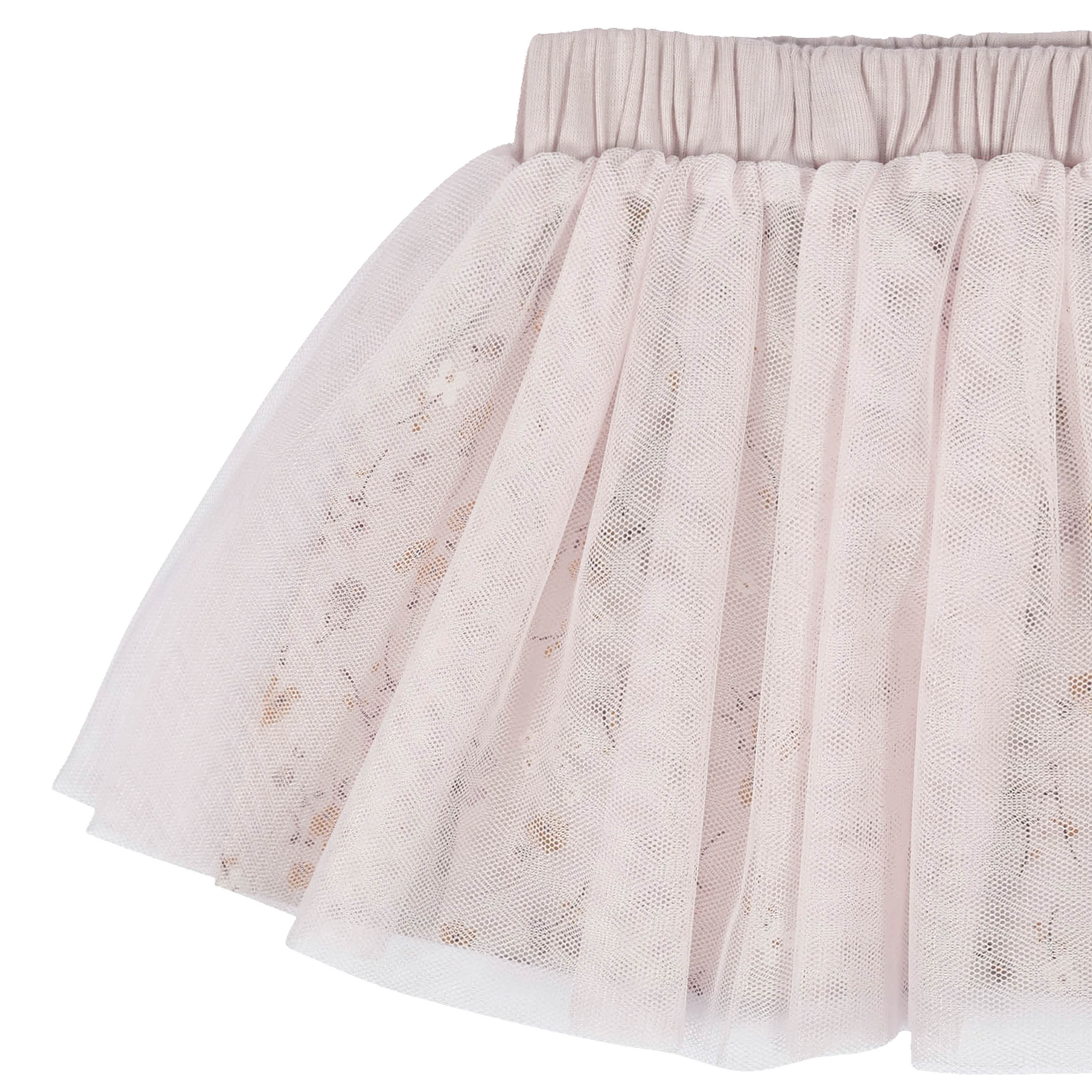 3-Piece Baby & Toddler Girls Purple Woodland French Terry Top, Tulle Tutu, & Legging Set